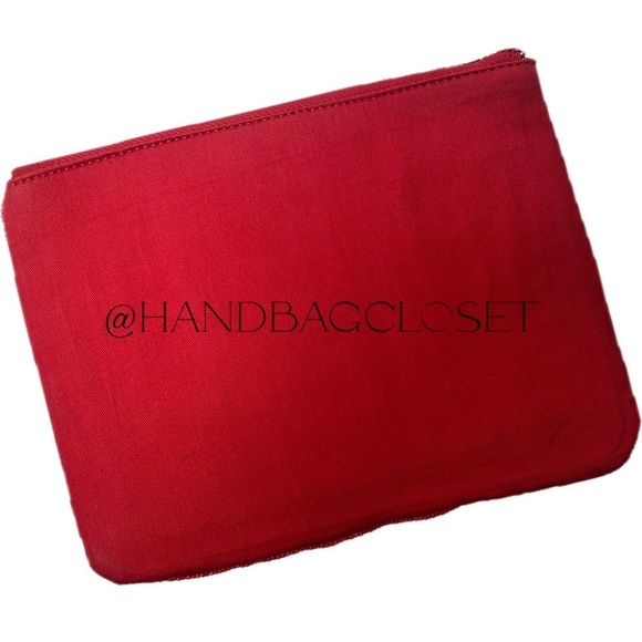 Kate Spade Going to Target Red & White Oversized Beaded Clutch Bag - Picture 4 of 10